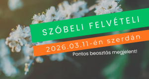 Szóbeli felvételi 2026 beosztás